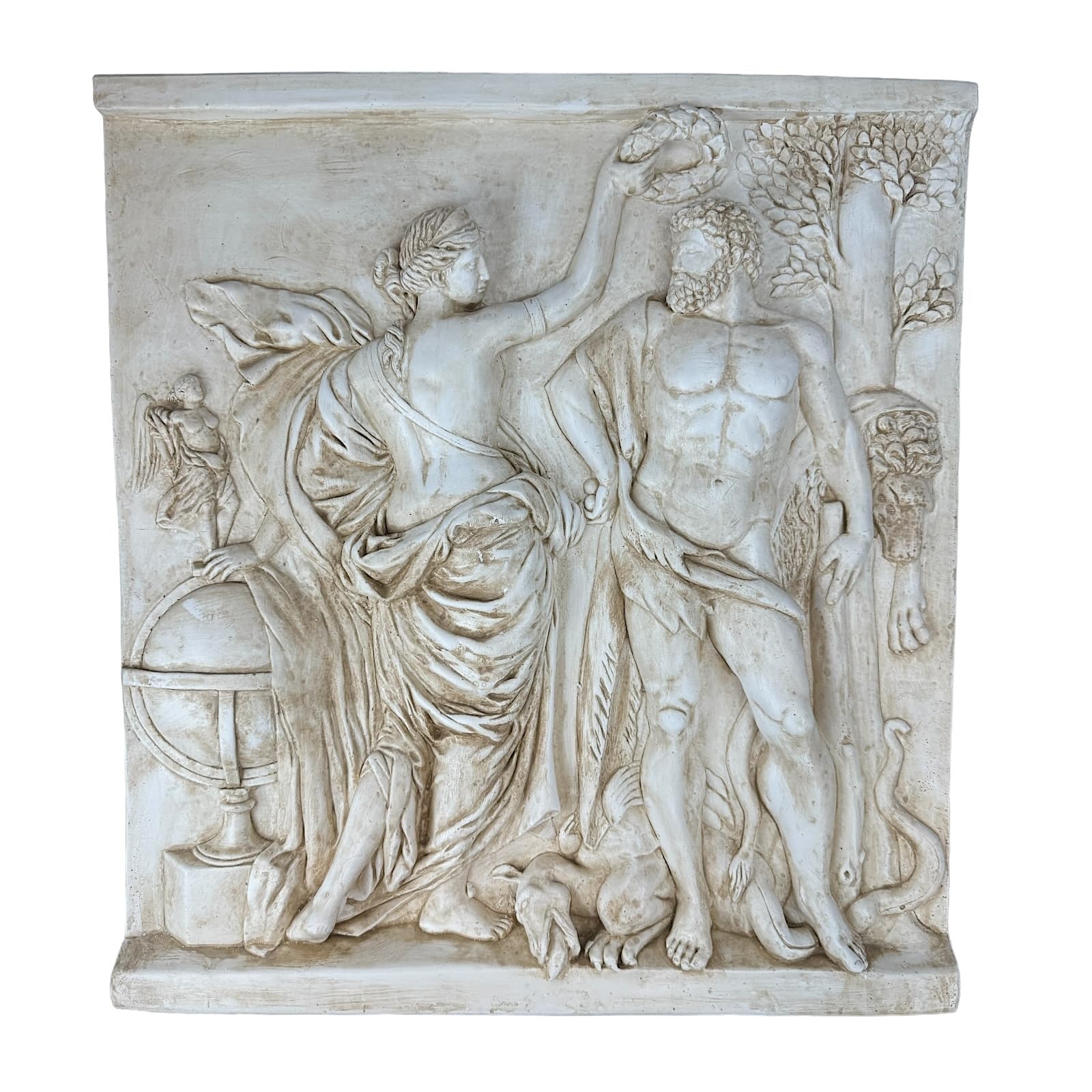 Amazon.com: Hercules Crowned by Glory Wall Decor Plaque Relief